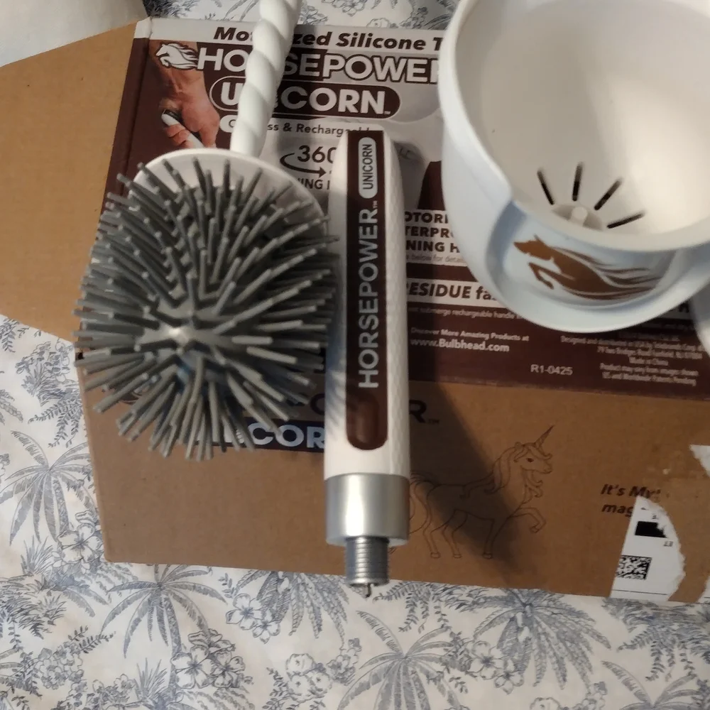 Cordless Toilet Brush - White